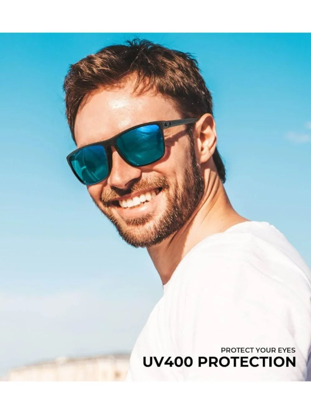 Lightweight Polarized Sunglasses for Men - UV Protection for Driving, Fishing